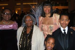 Senator Locke, Senator Yvonne Miller, Gaylene Kanoyton, Michael York, Madison Odallo en route to Virginia Inaugural Ball