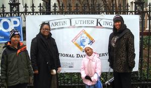 Senator Locke, Michael York, Madison Odallo, Gaylene Kanoyton: MLK Day of Service, Washington, DC