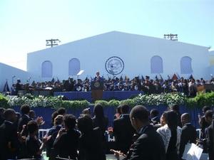 President Barack Obama speaking at Hampton University Commencement Ceremony May 9, 2010