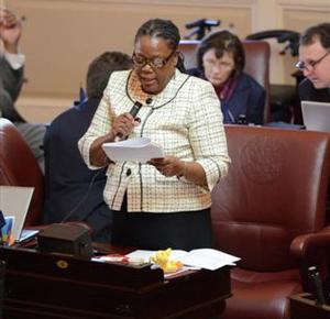 Giving General Laws floor report.