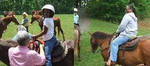  Virginia Legislative Trail Ride held at Smith Mountain Lake, May 15-17. (l)Madison Odallo (r)Mamie Locke